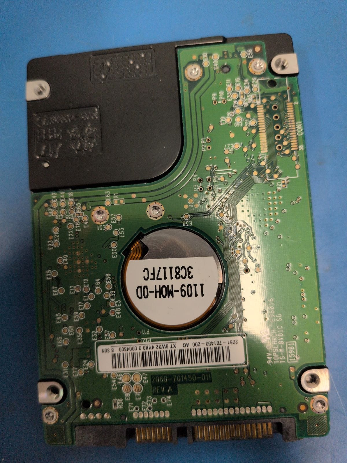 WD478 drive label (back)