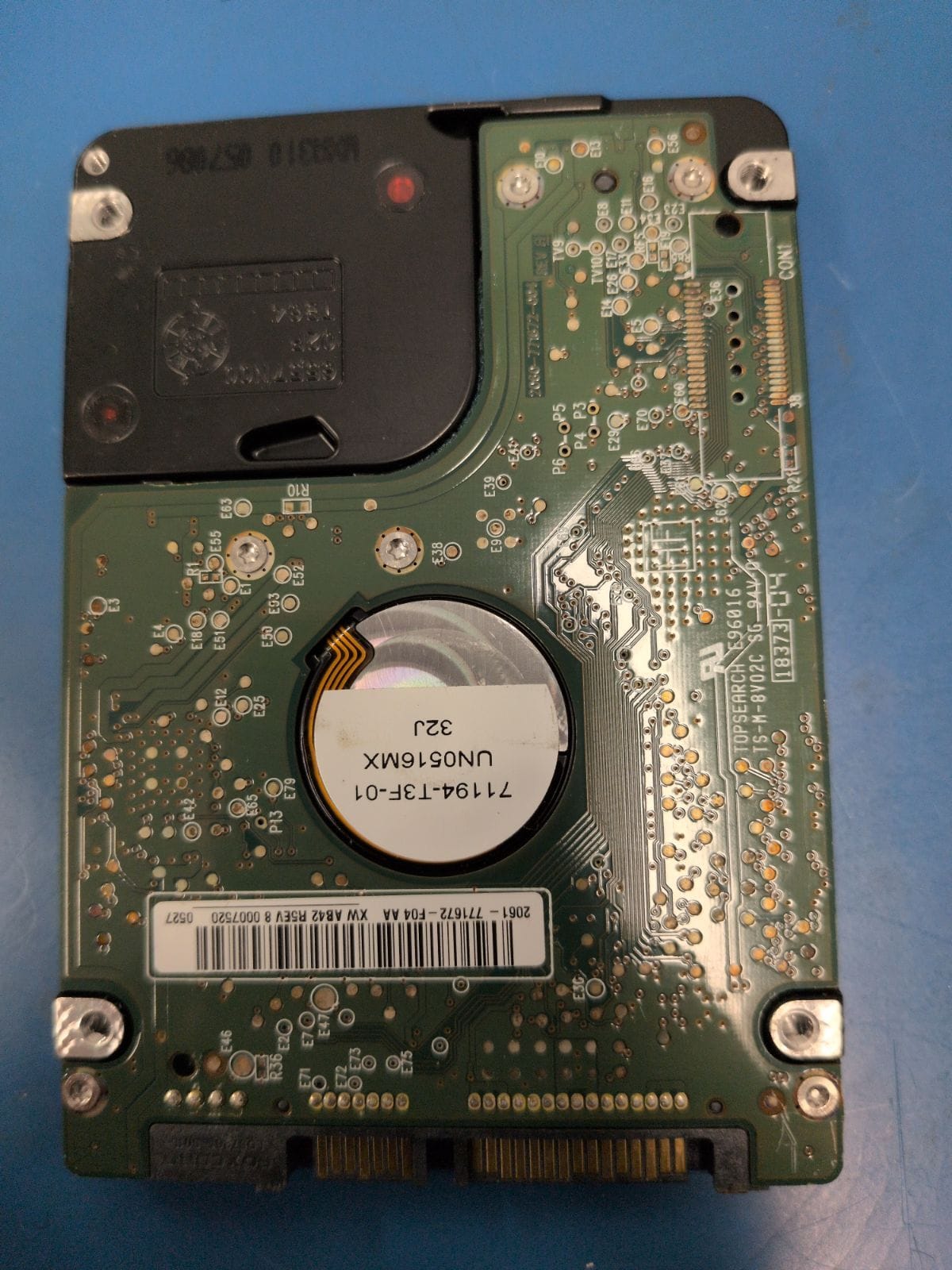 WD489 drive label (back)
