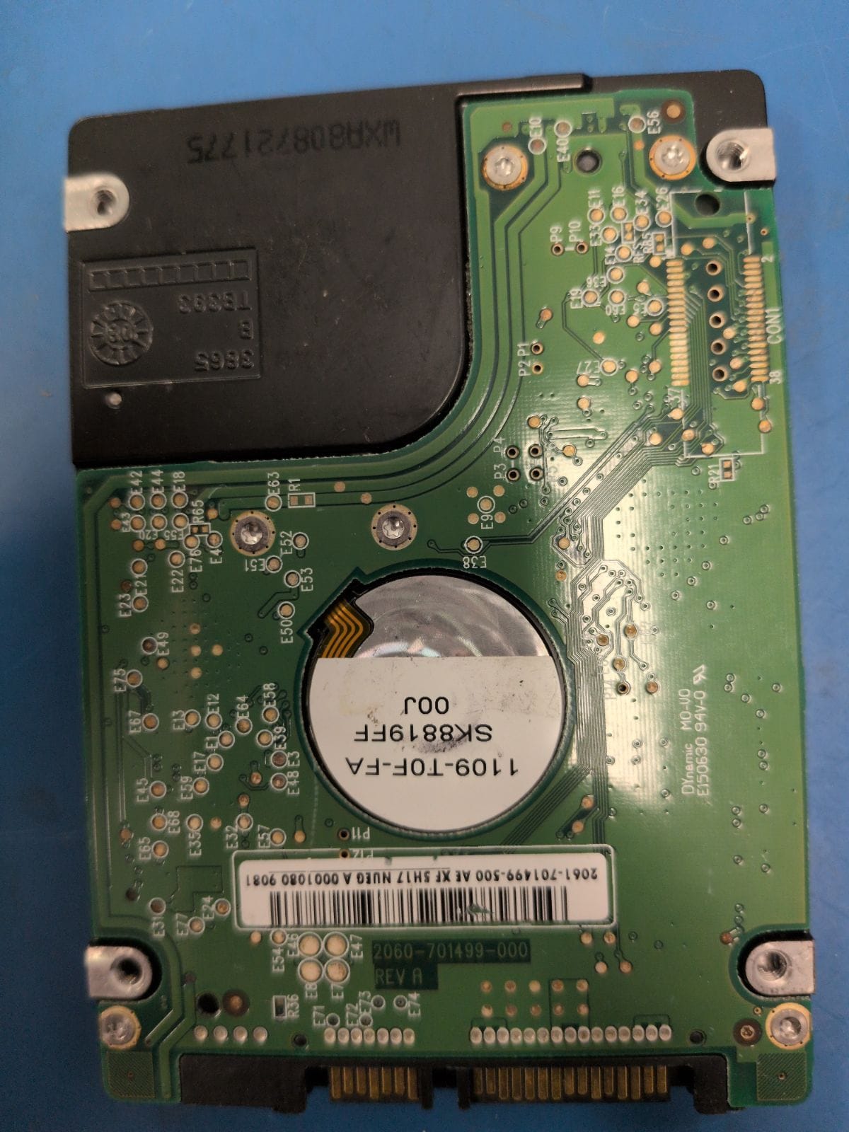 WD492 drive label (back)