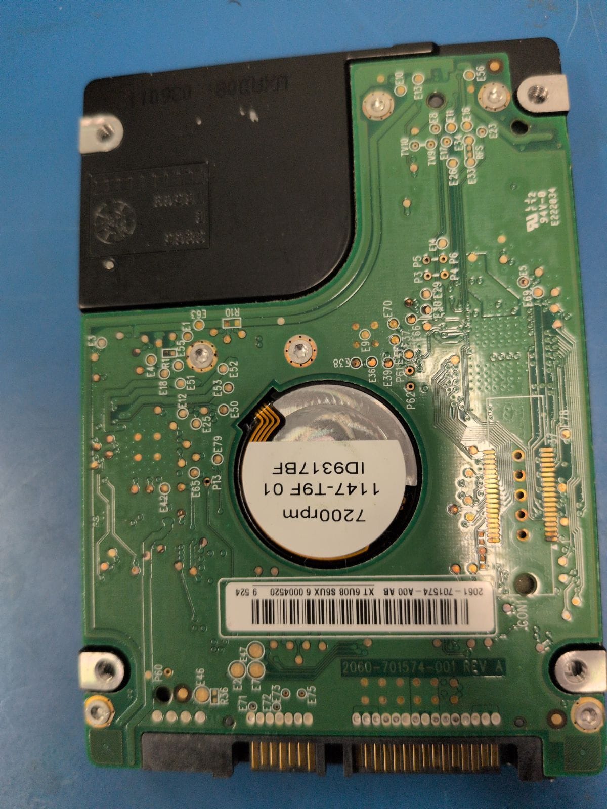 WD507 drive label (back)