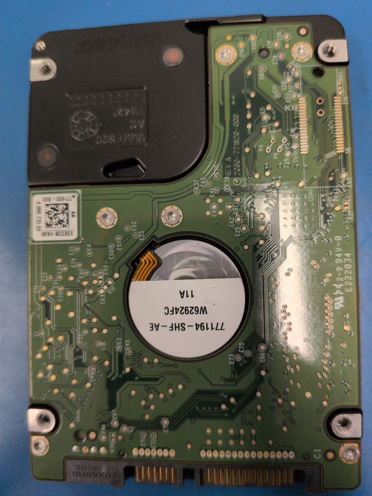 WD510 drive label (back)