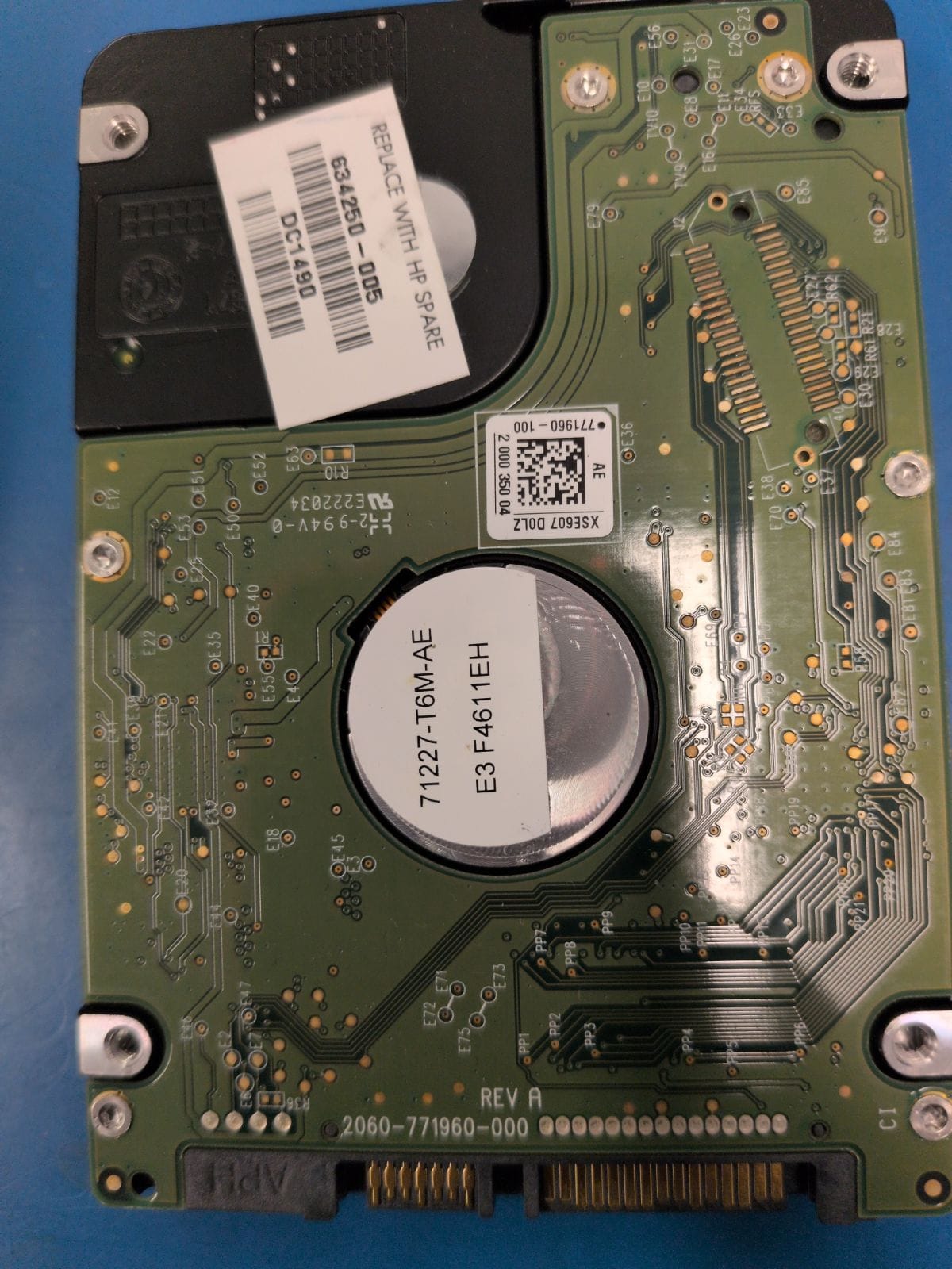 WD519 drive label (back)