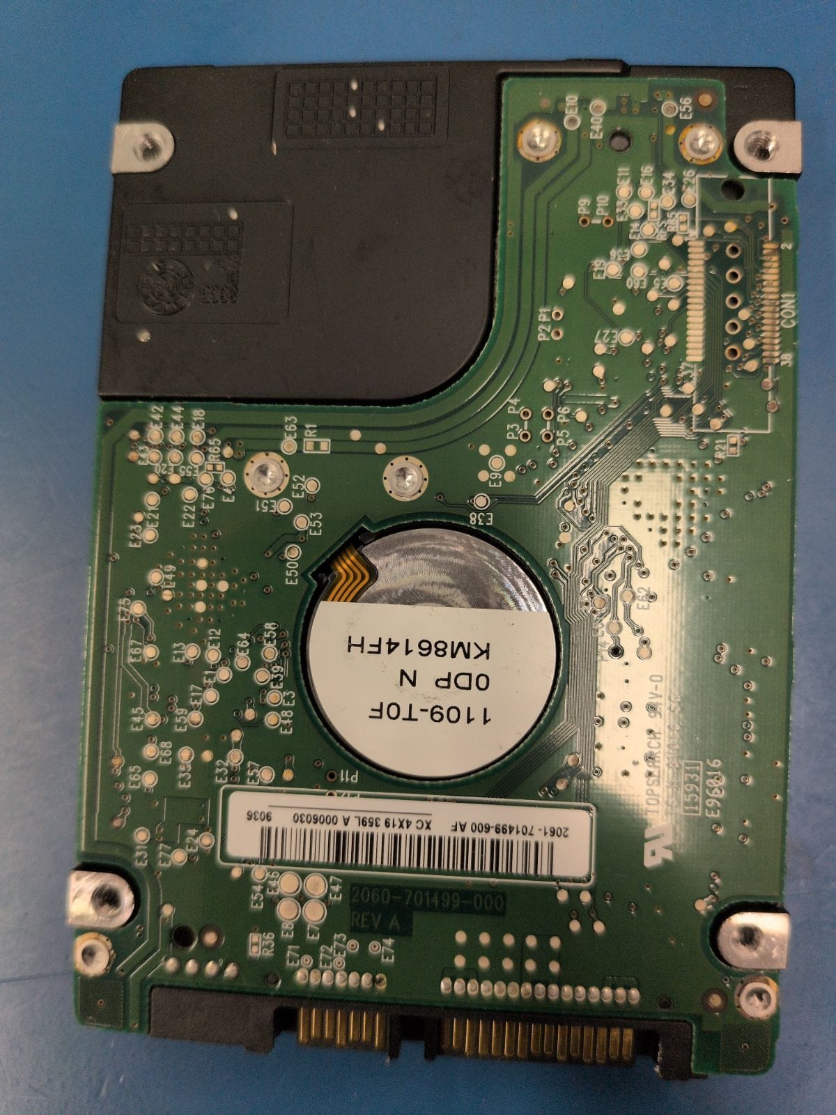 WD522 drive label (back)