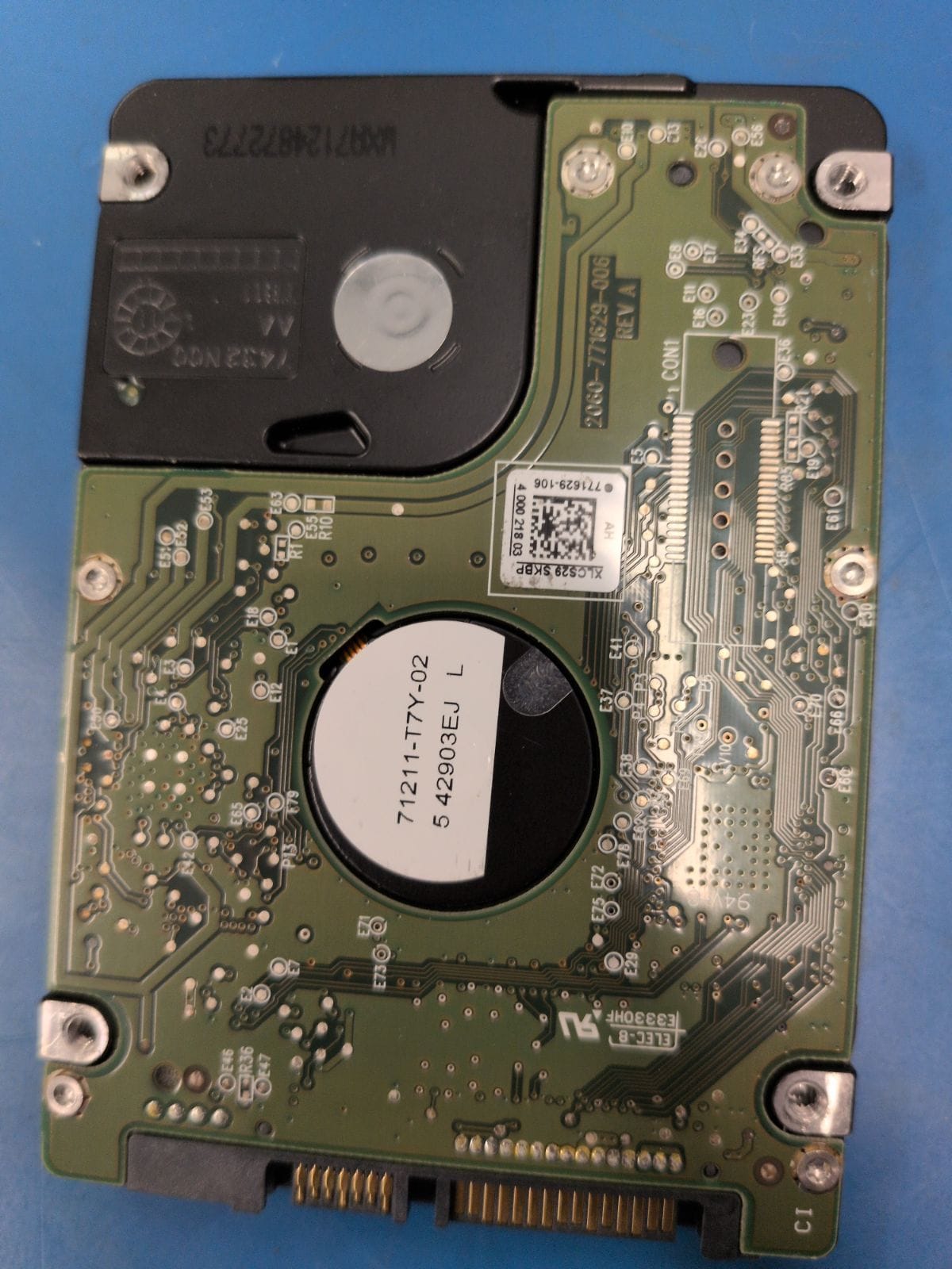 WD525 drive label (back)