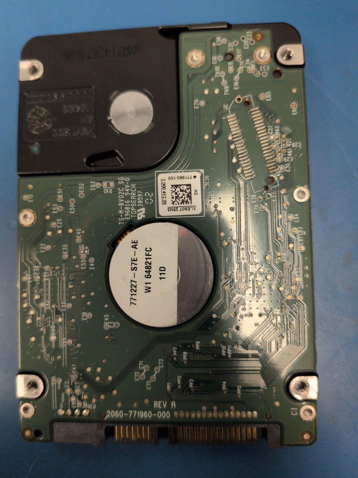WD534 drive label (back)