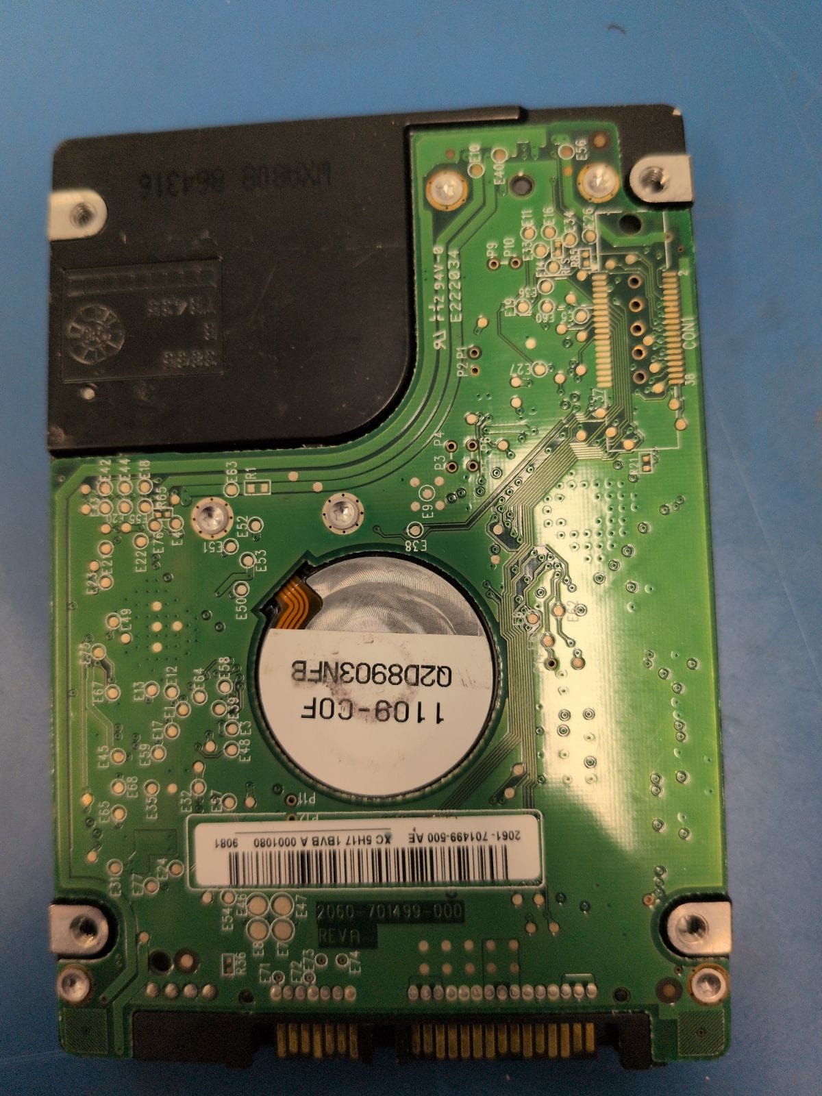 WD537 drive label (back)