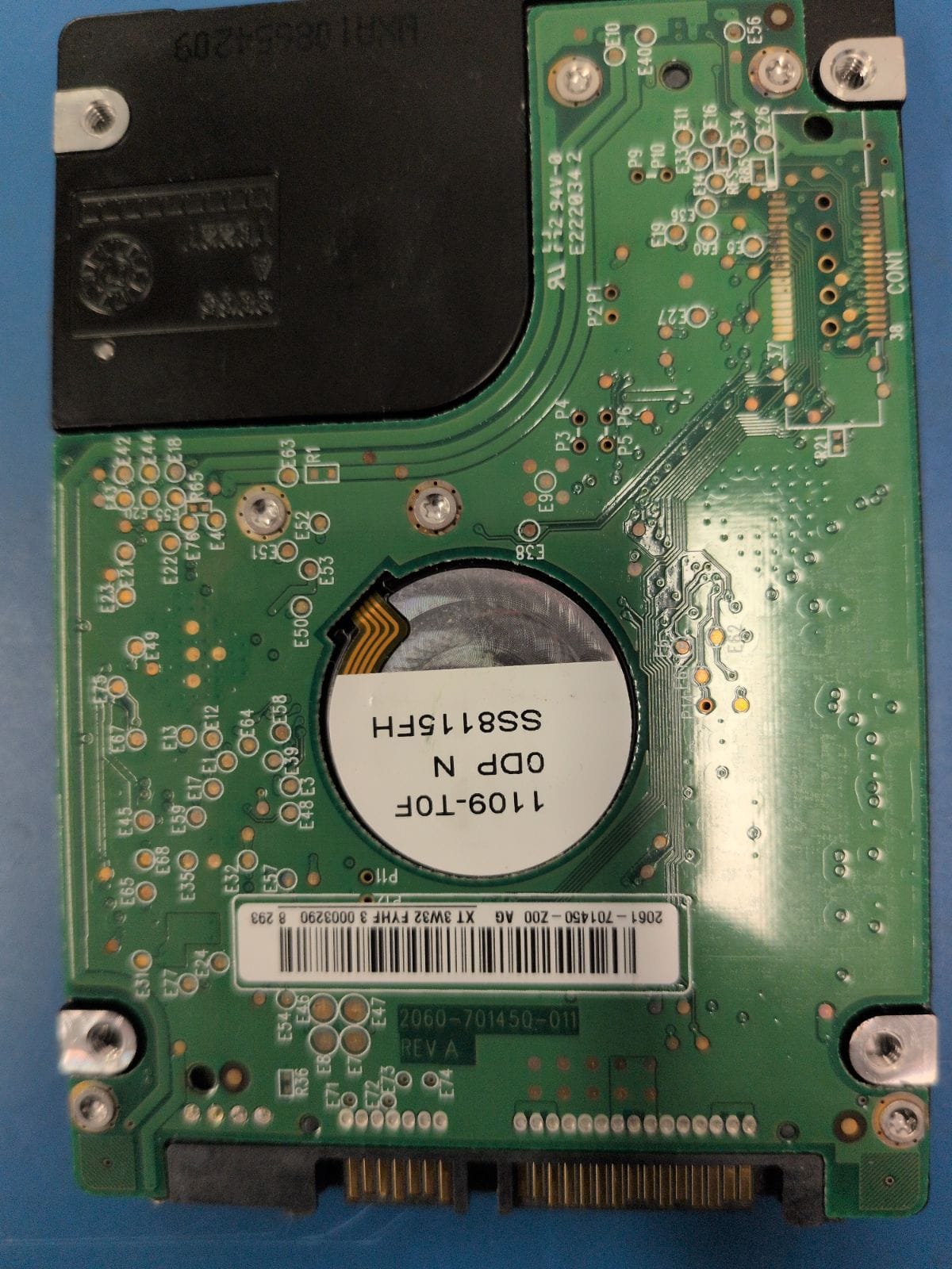 WD539 drive label (back)