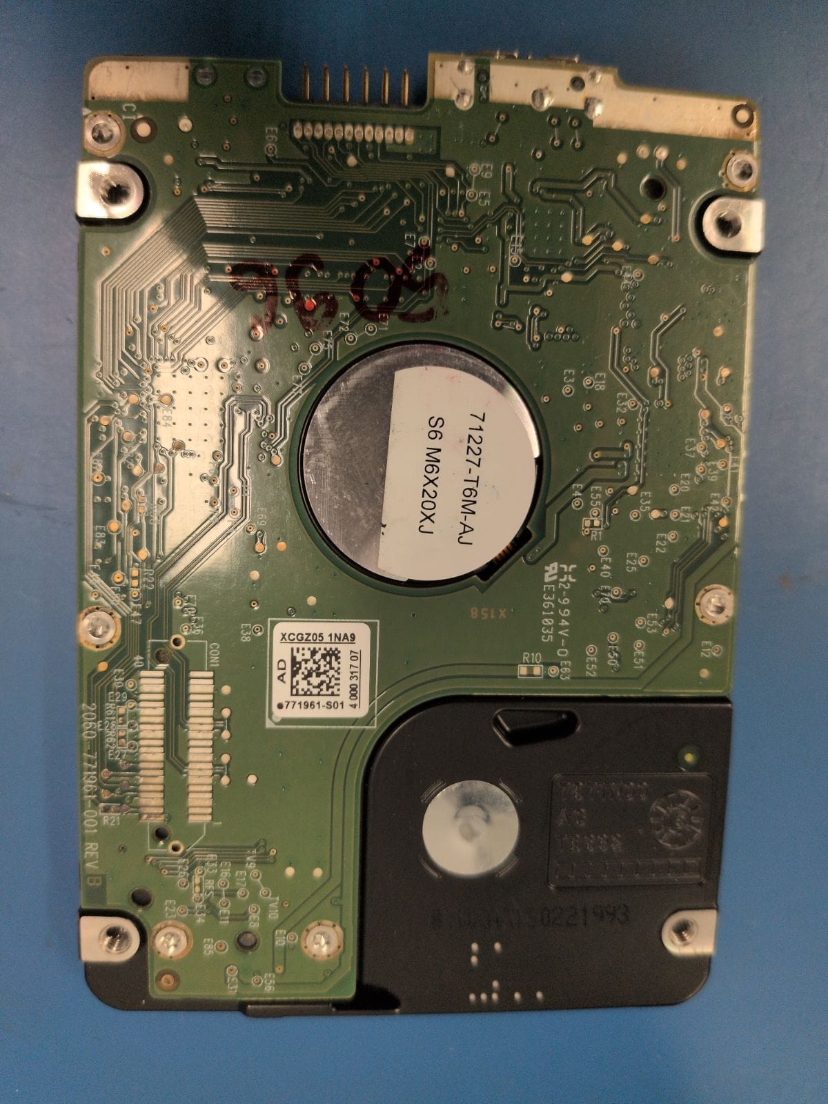 WD96 drive label (back)