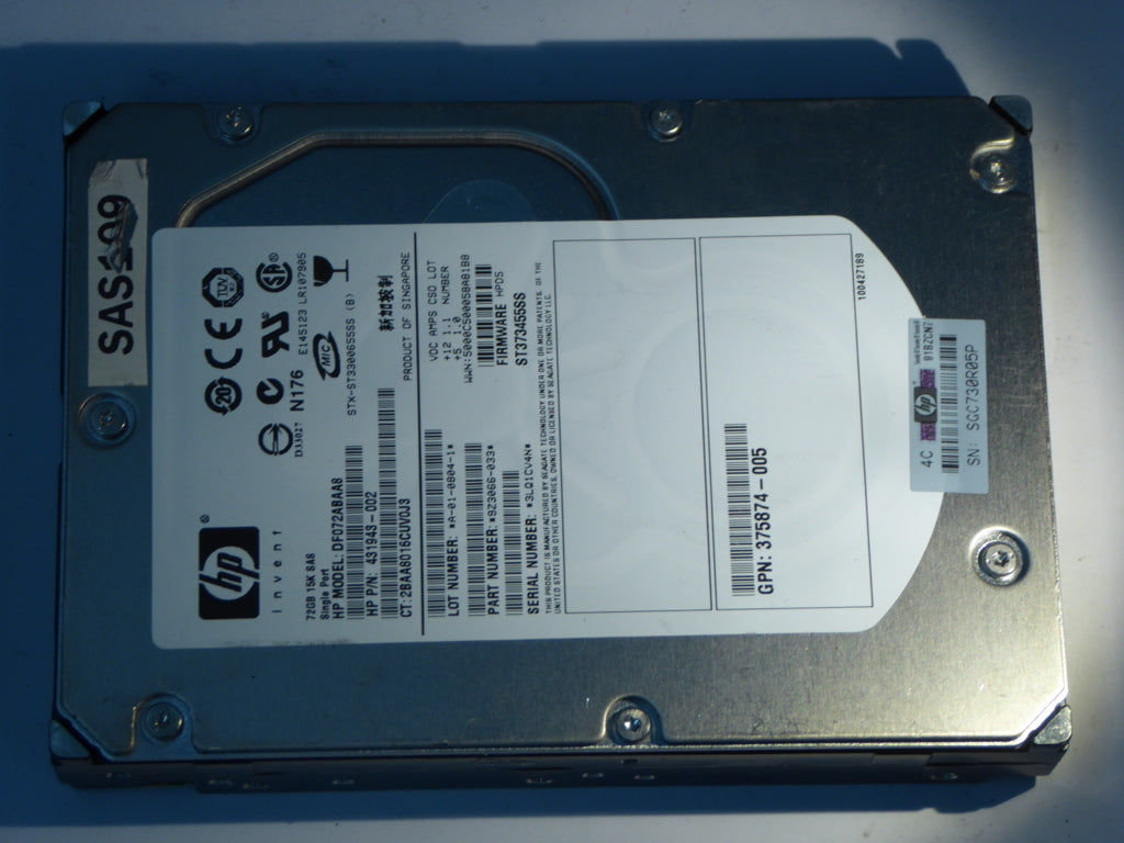 HP DF072ABAA8  9Z3066-033 Drives