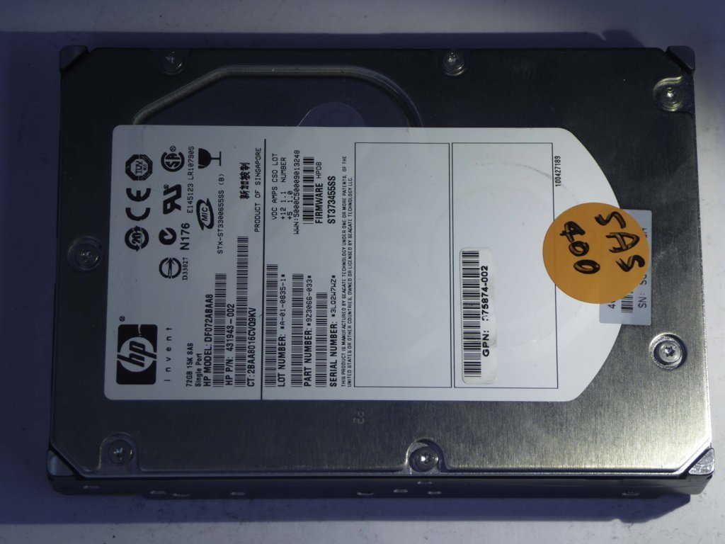 HP DF072ABAA8  9Z3066-033 Drives