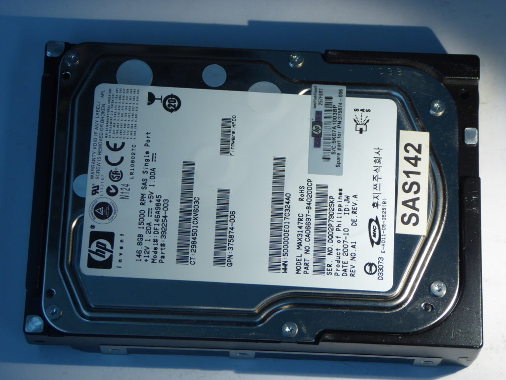 HP DF146A9845  392254-003 Drives