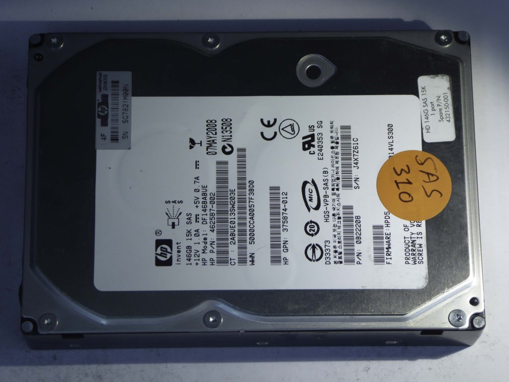 HP DF146BABUE  0B22208 Drives