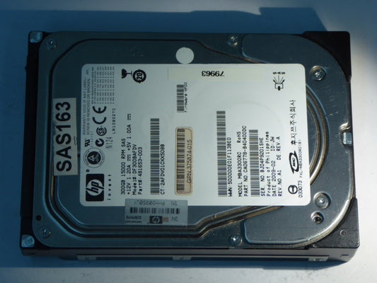 HP DF300BAFDV  CA06778-B40400DC Drives