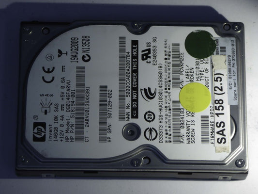 HP DG0146FARVU  0B24183 Drives