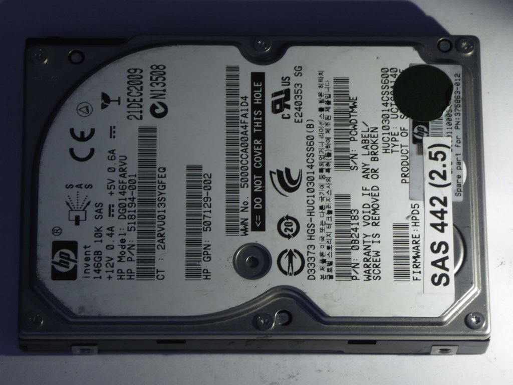 HP DG0146FARVU  0B24183 Drives