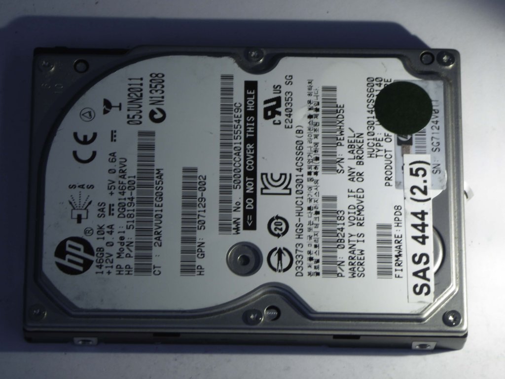 HP DG0146FARVU  0B24183 Drives