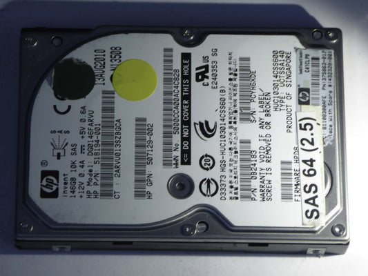 HP DG0146FARVU  0B24183 Drives