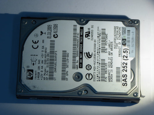 HP DG0146FARVU  518194-001 Drives