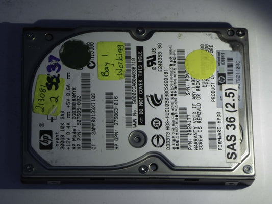 HP DG0300BAMYR  0B24177 Drives