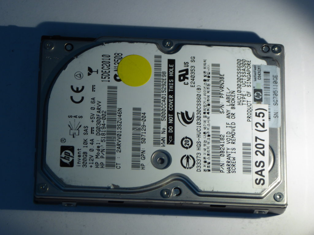 HP DG0300FARVV  0B24182 Drives