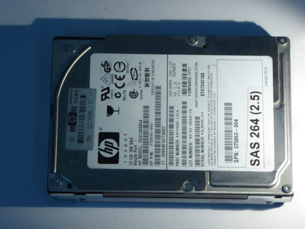 HP DG072A8B54  375696-002 Drives