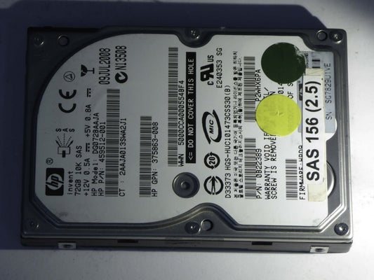 HP DG072BAAJA  0B22389 Drives