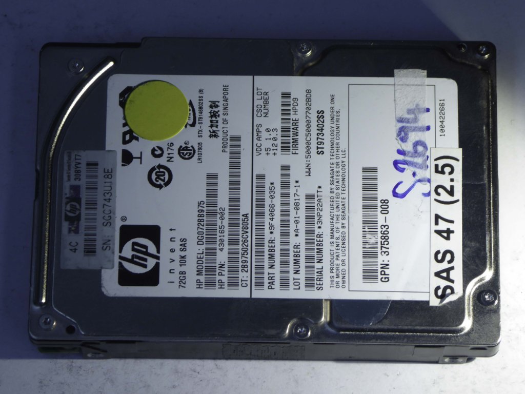 HP DG072BB975  9F4066-035 Drives