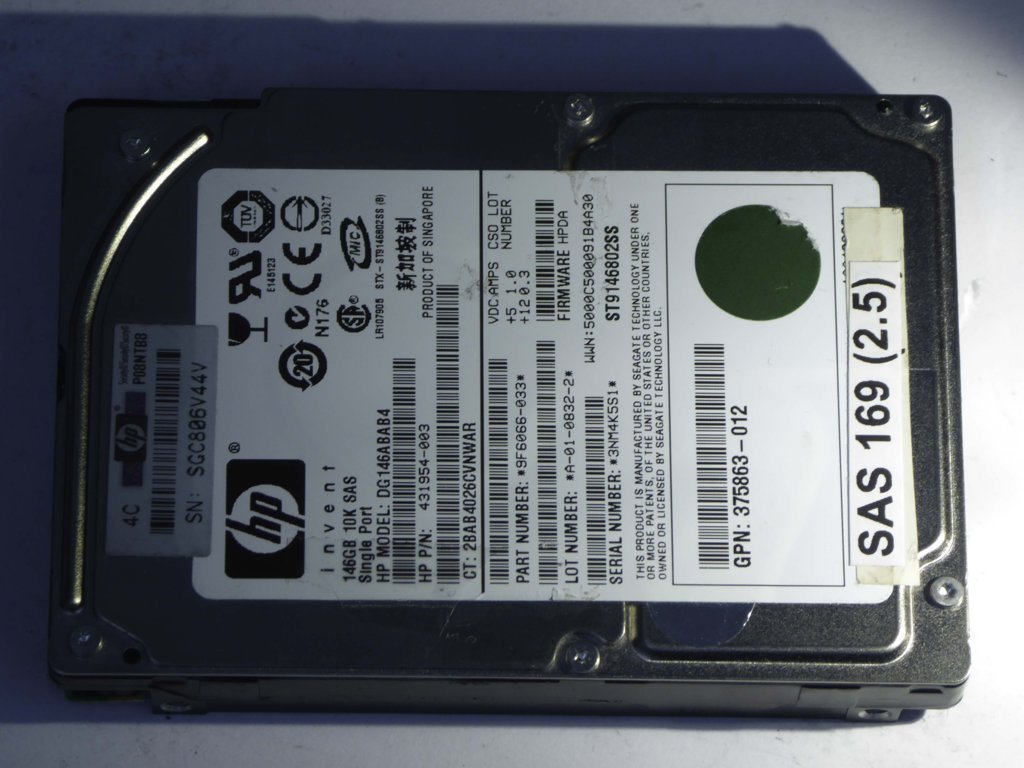 HP DG146ABAB4  9F6066-033 Drives