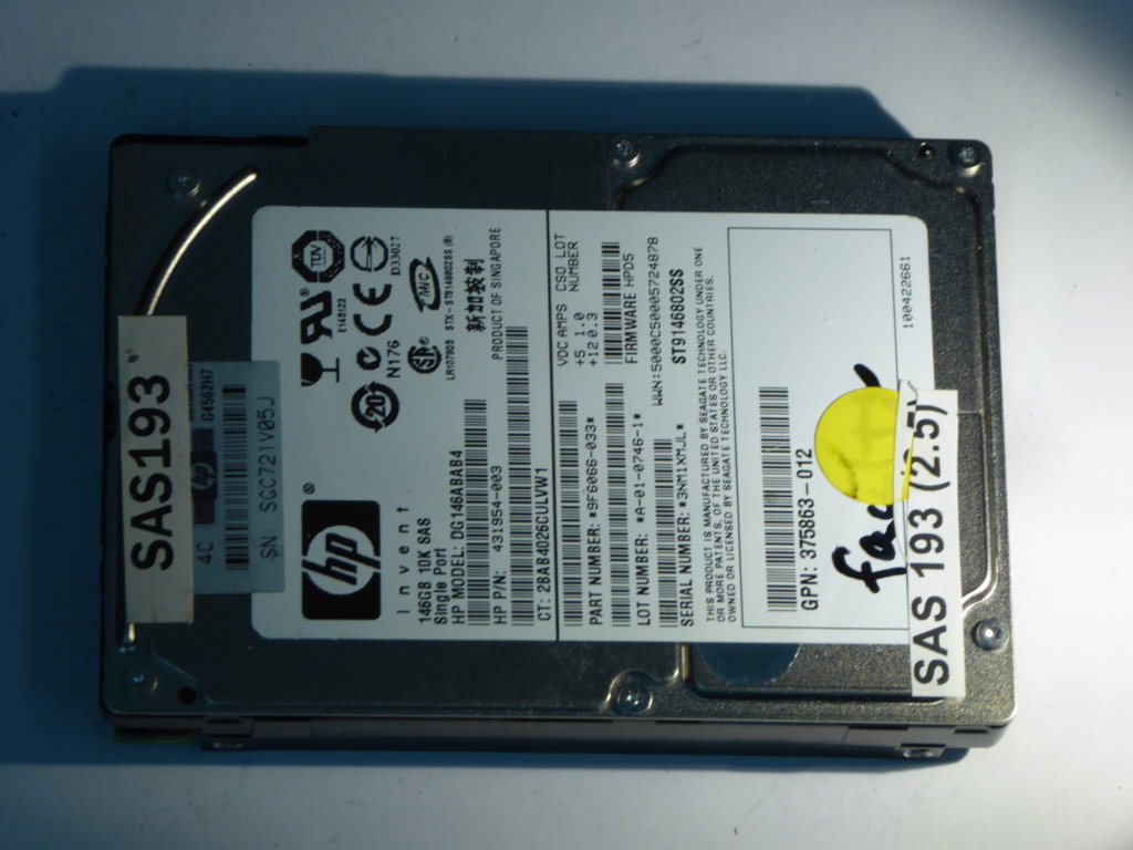 HP DG146ABAB4  9F6066-033 Drives