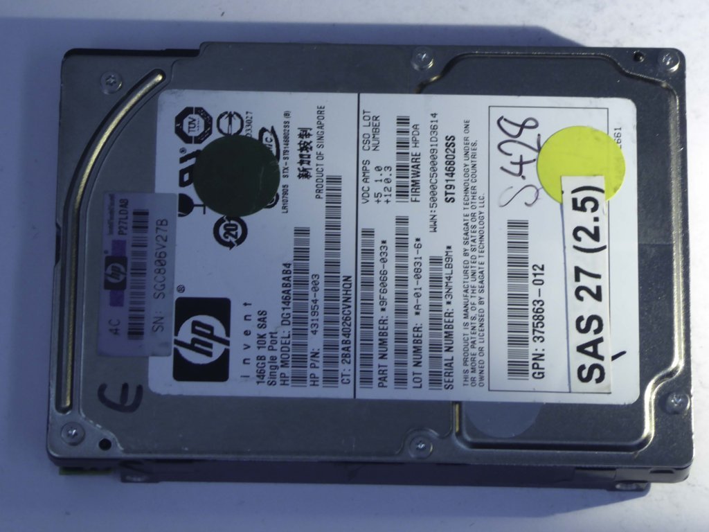 HP DG146ABAB4  9F6066-033 Drives