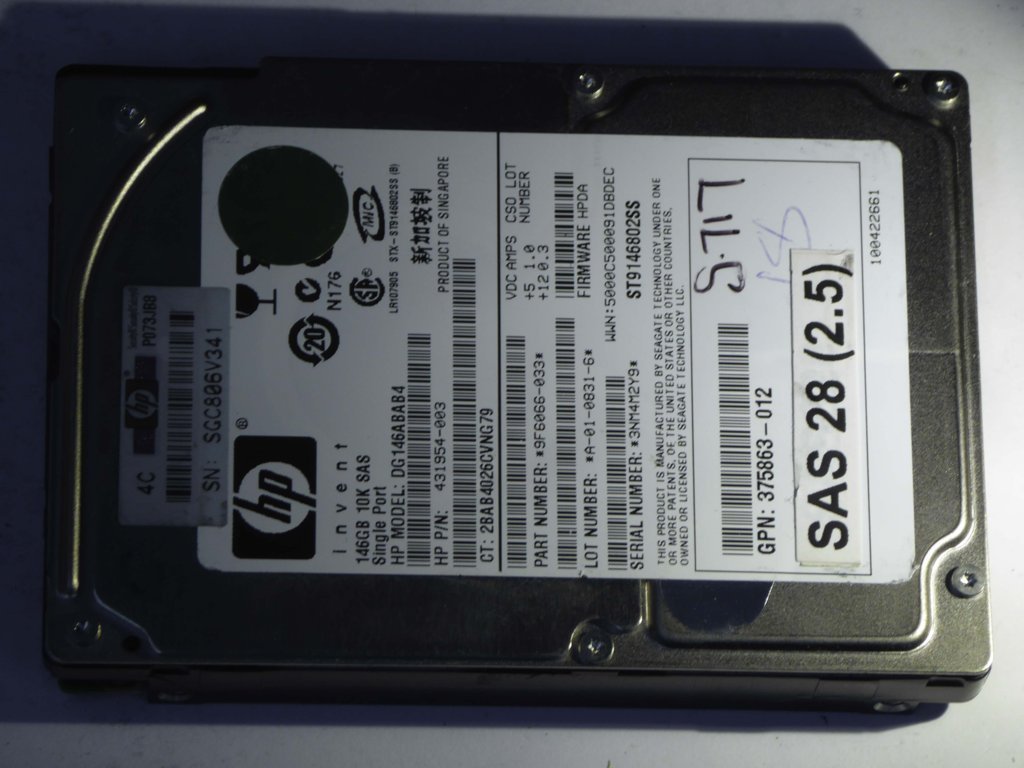 HP DG146ABAB4  9F6066-033 Drives