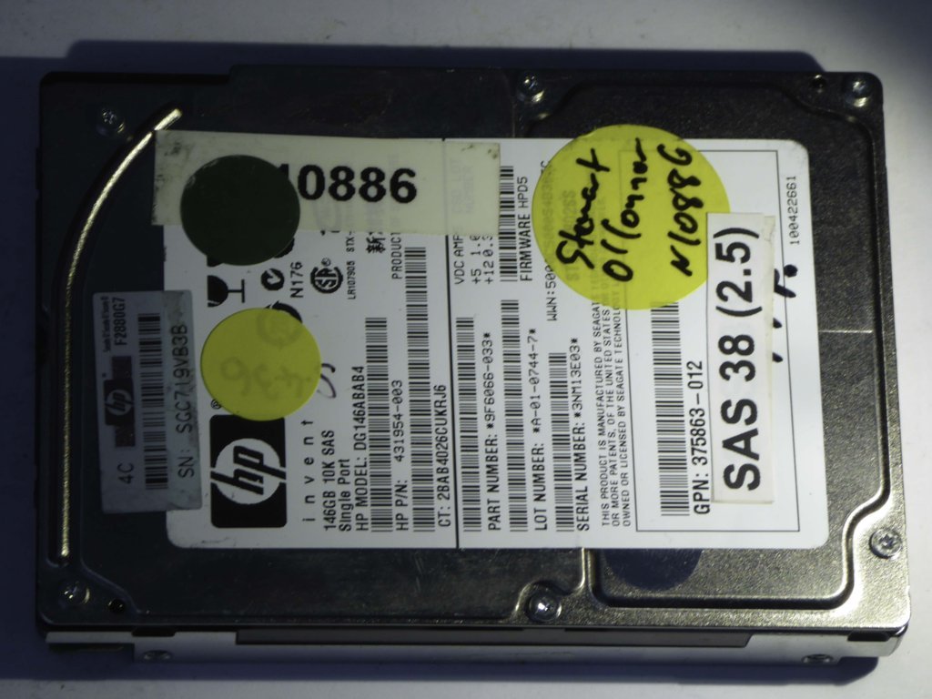 HP DG146ABAB4  9F6066-033 Drives