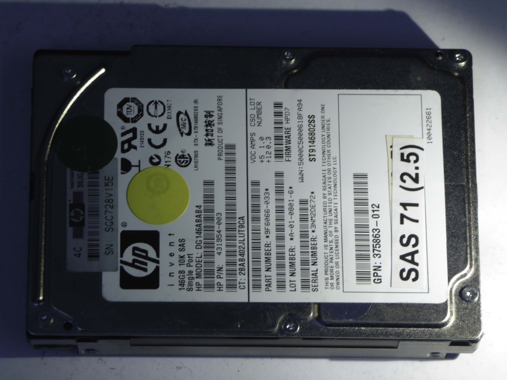 HP DG146ABAB4  9F6066-033 Drives