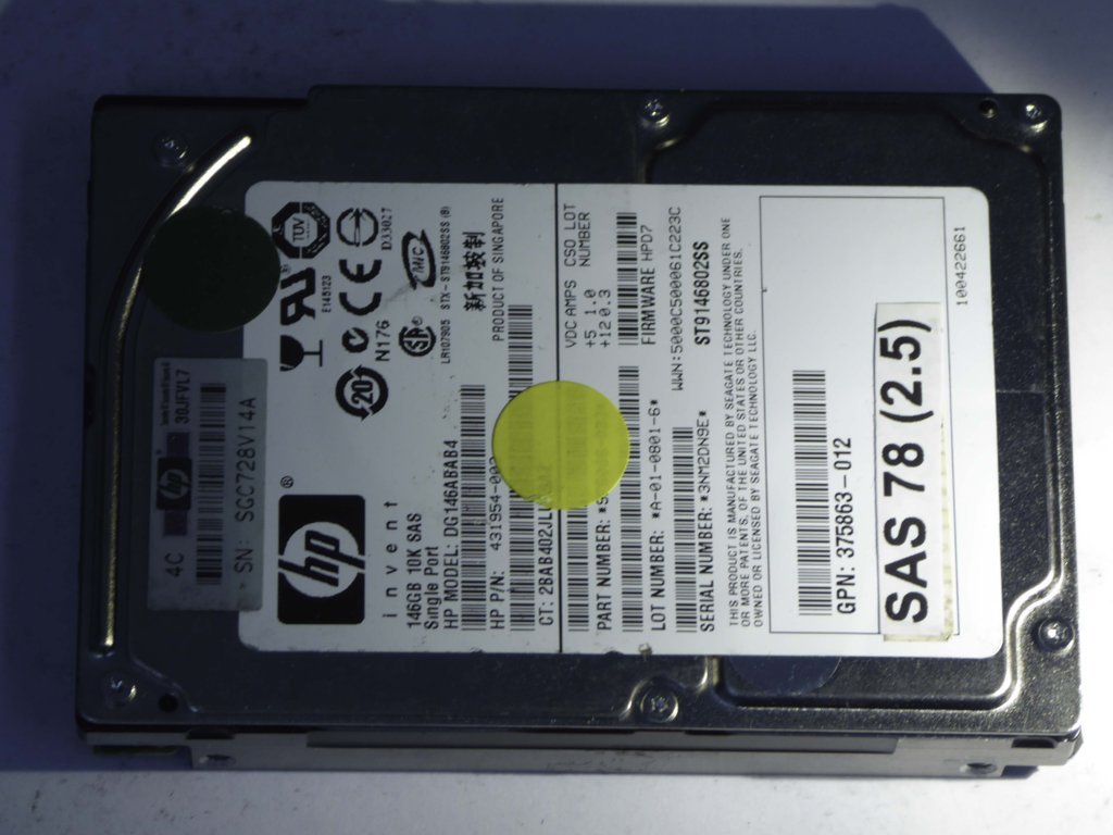 HP DG146ABAB4  9F6066-033 Drives