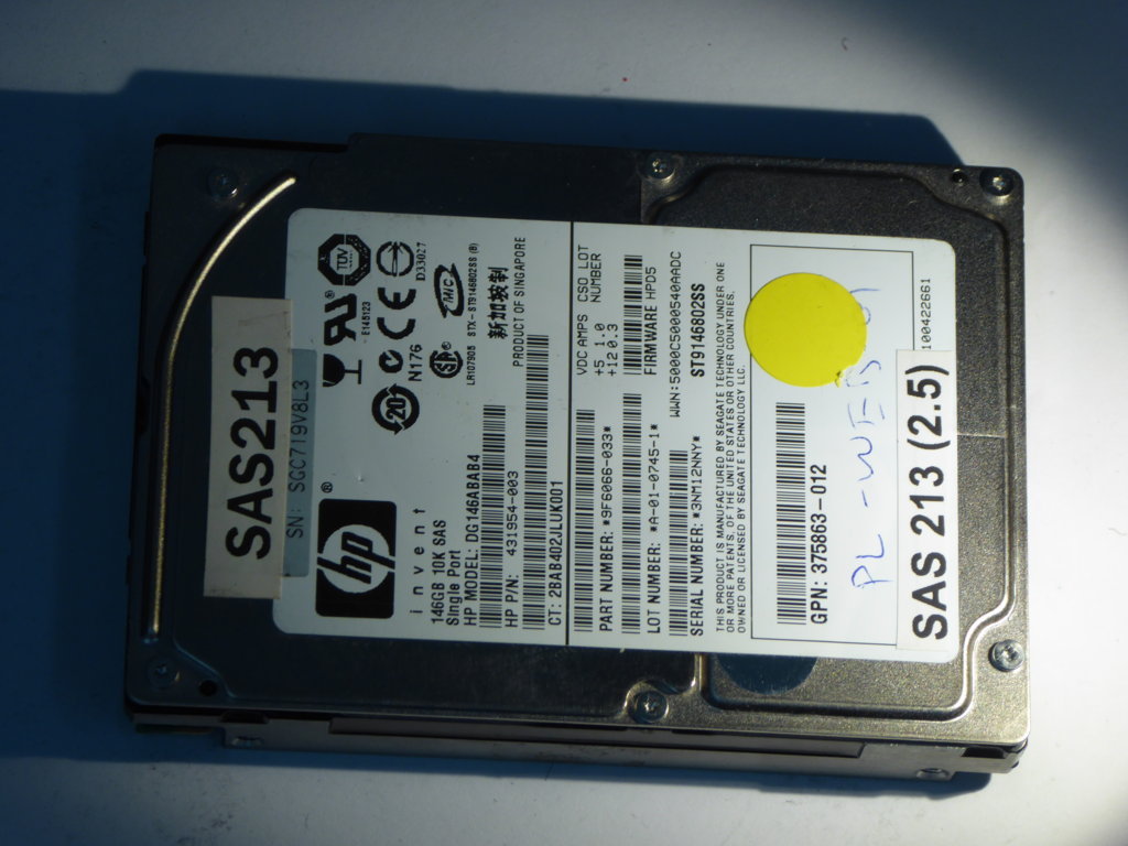 HP DG146ABABA  9F6066-033 Drives