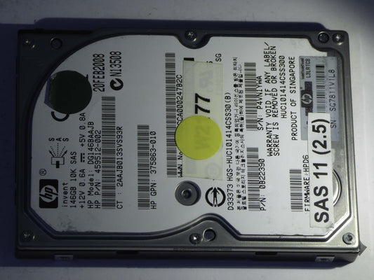 HP DG146BAAJB  0B22390 Drives