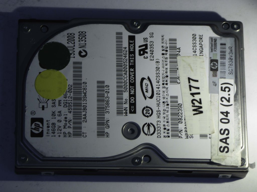 HP DG146BAAJB  0B22390 Drives