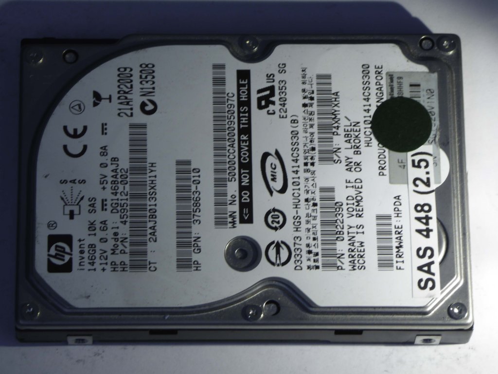 HP DG146BAAJB  0B22390 Drives