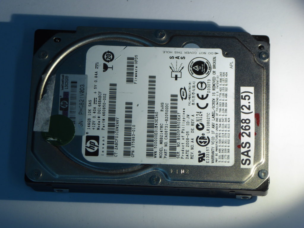 HP DG146BABCF  460850-002 Drives