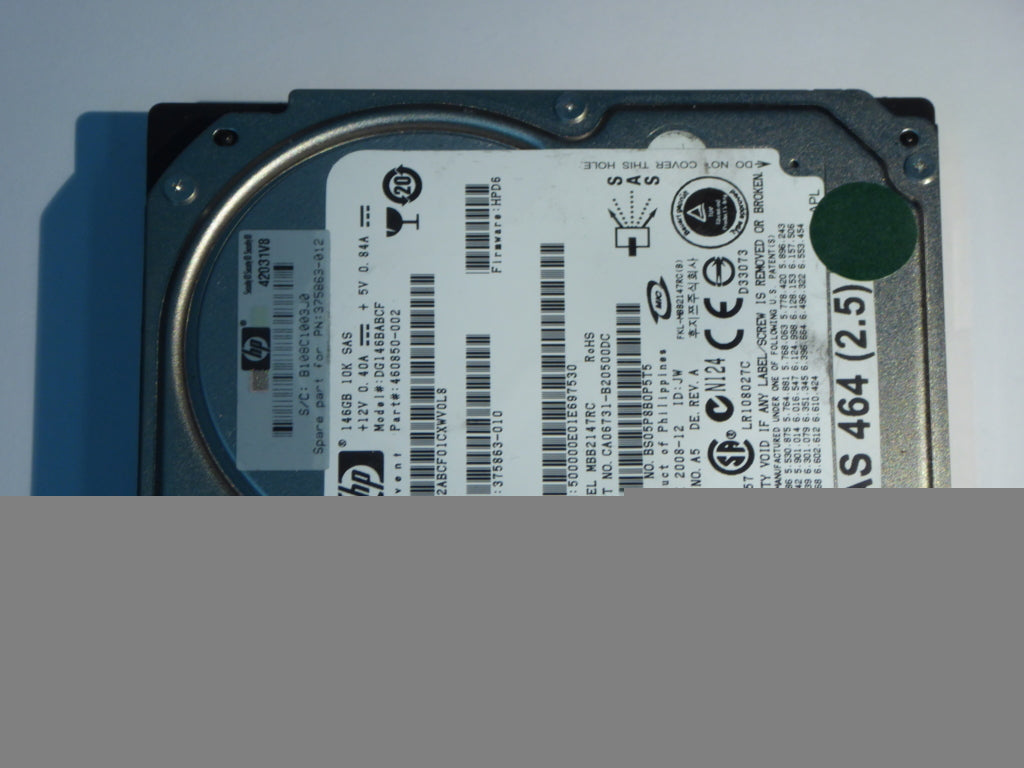 HP DG146BABCF  CA06731-B20500DC Drives