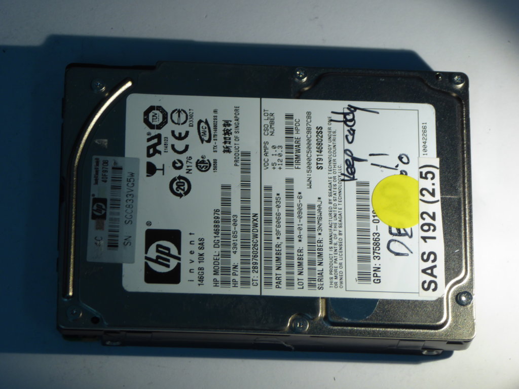 HP DG146BB976  9F6066-035 Drives