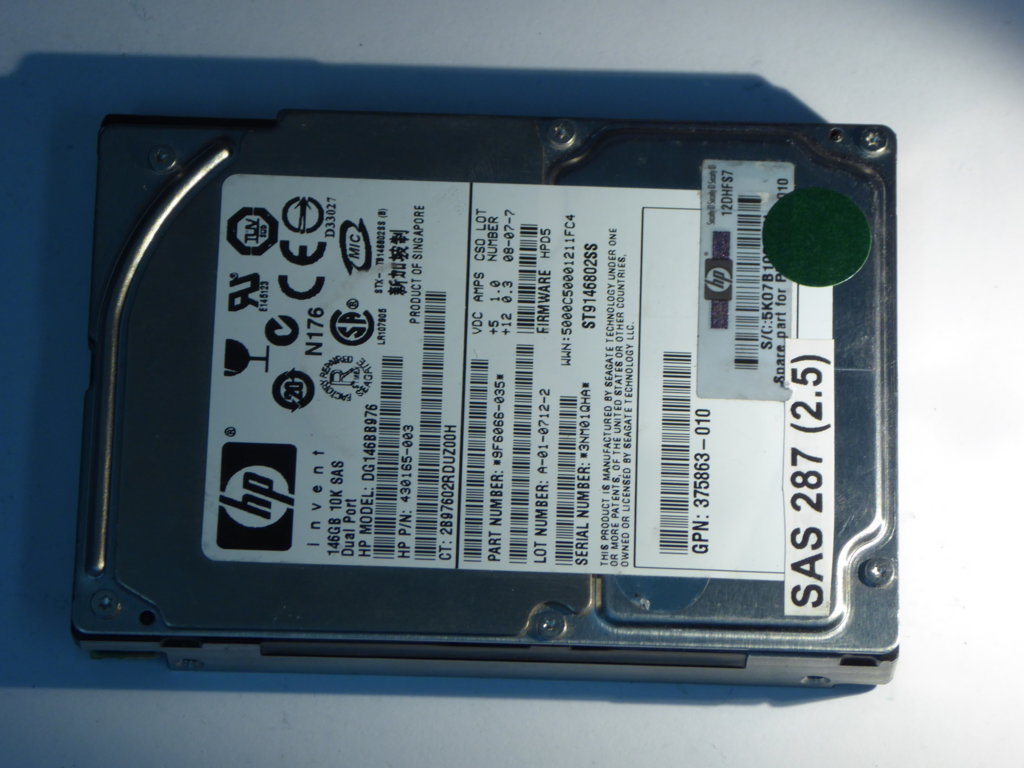 HP DG146BB976  9F6066-035 Drives