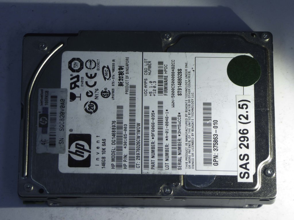 HP DG146BB976  9F6066-035 Drives