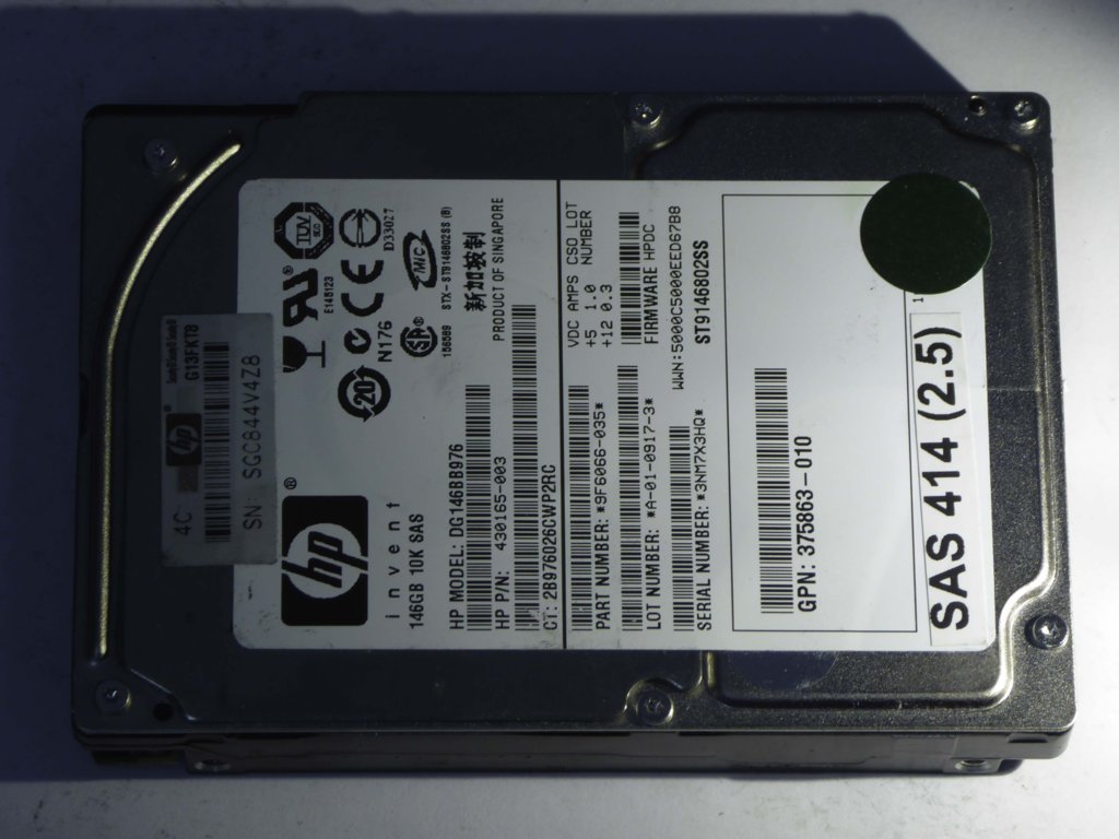 HP DG146BB976  9F6066-035 Drives