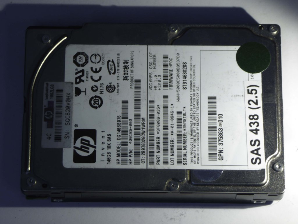 HP DG146BB976  9F6066-035 Drives