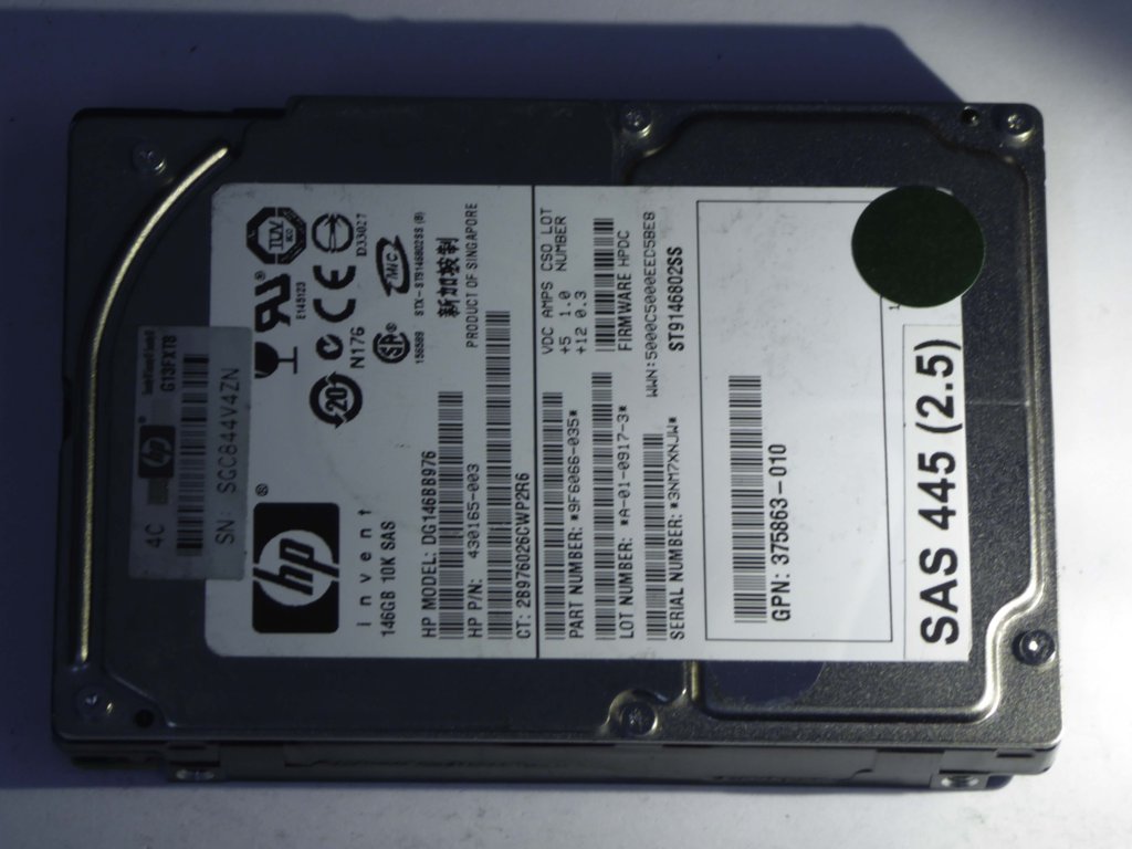 HP DG146BB976  9F6066-035 Drives