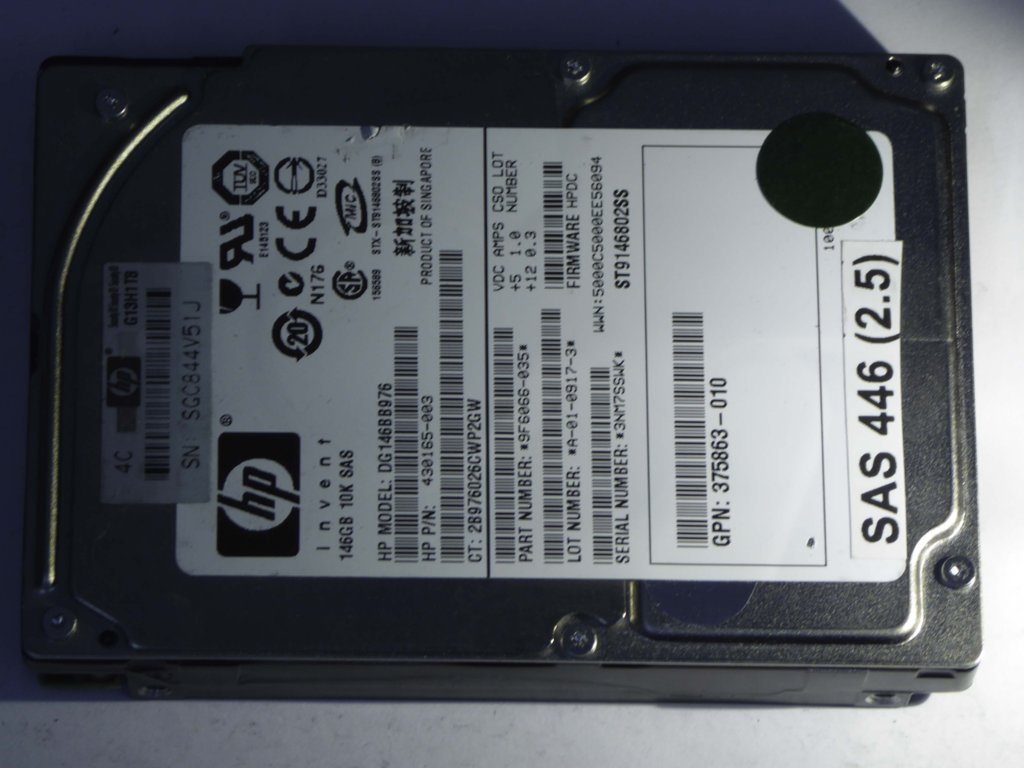 HP DG146BB976  9F6066-035 Drives