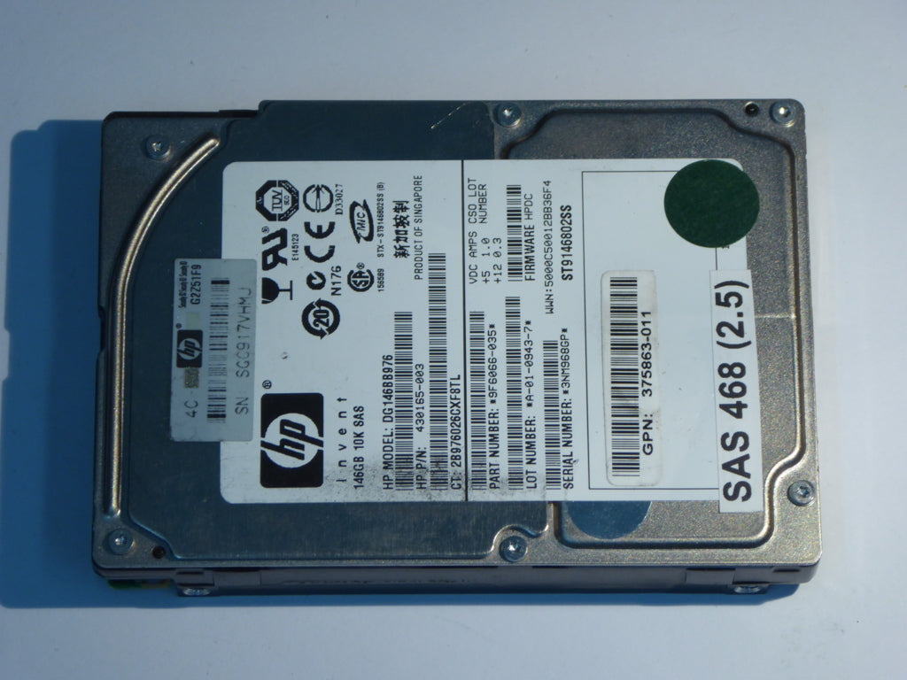 HP DG146BB976  9F6066-035 Drives