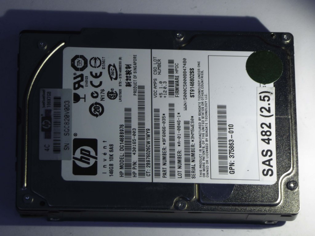 HP DG146BB976  9F6066-035 Drives