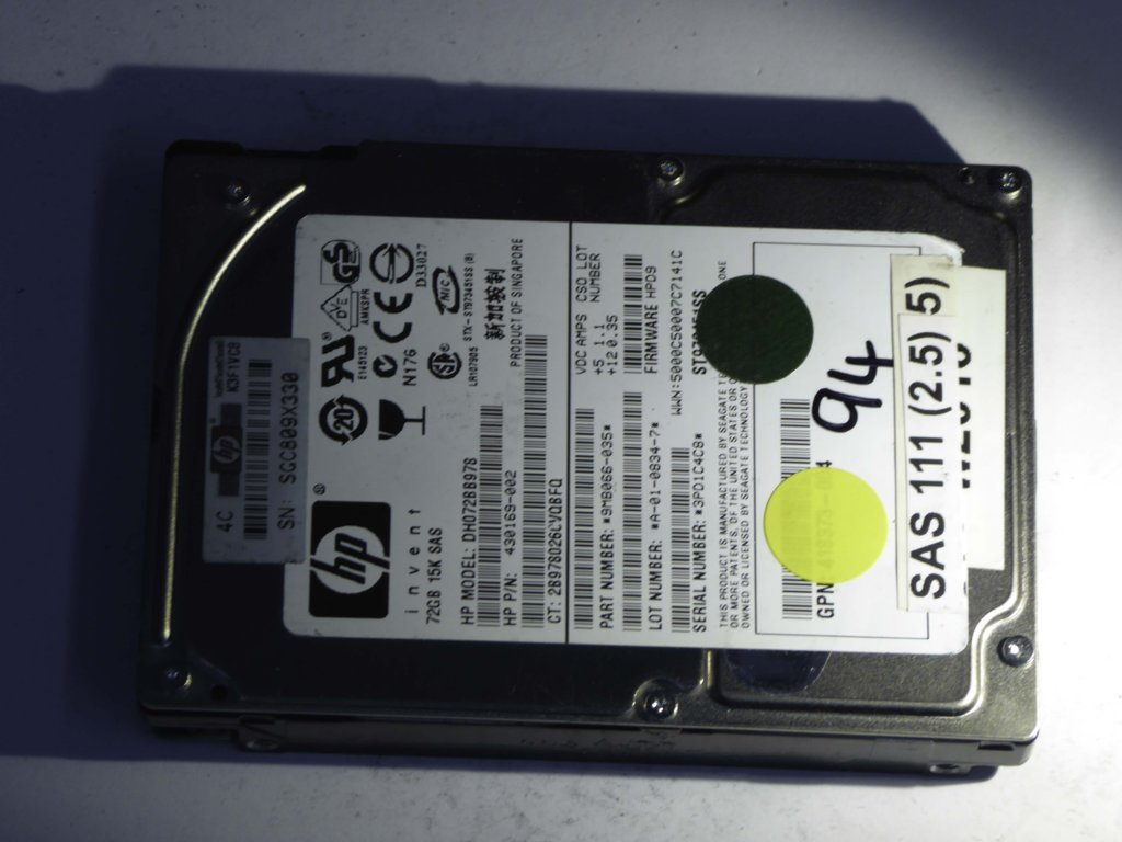 HP DH072BB978  9MB066-035 Drives